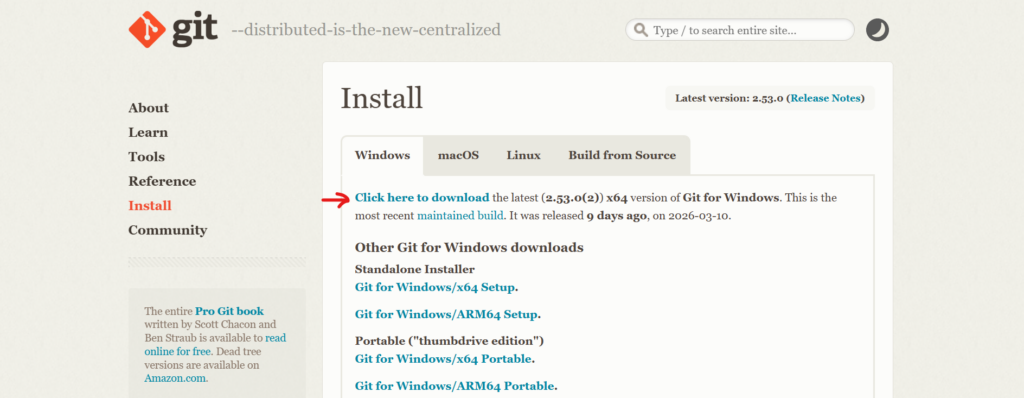 installer claude code Windows - git bash